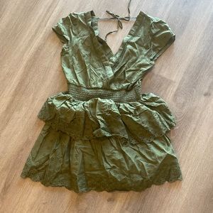 4/$14🦋 American Eagle Olive Green Dress